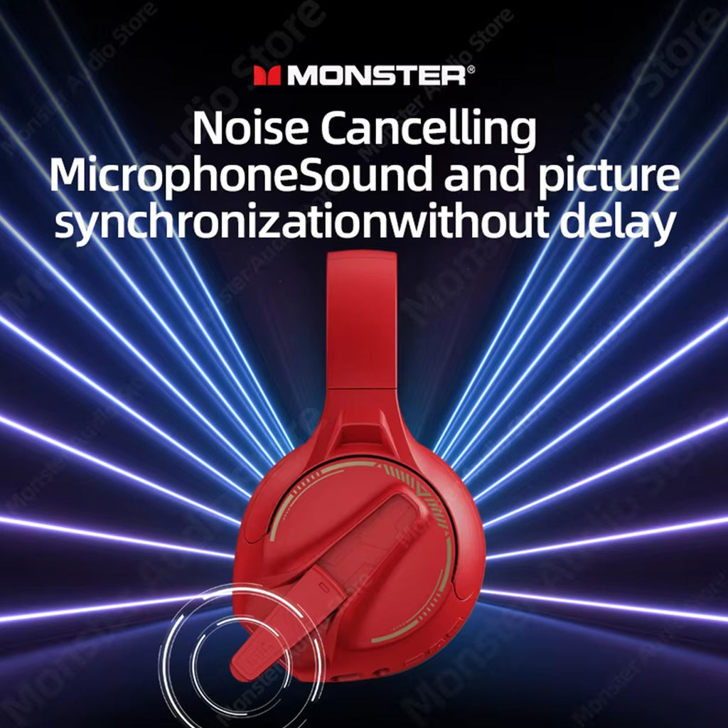 MONSTER XKH03 ANC Bluetooth Wireless Headphones with Mic - Hugmie