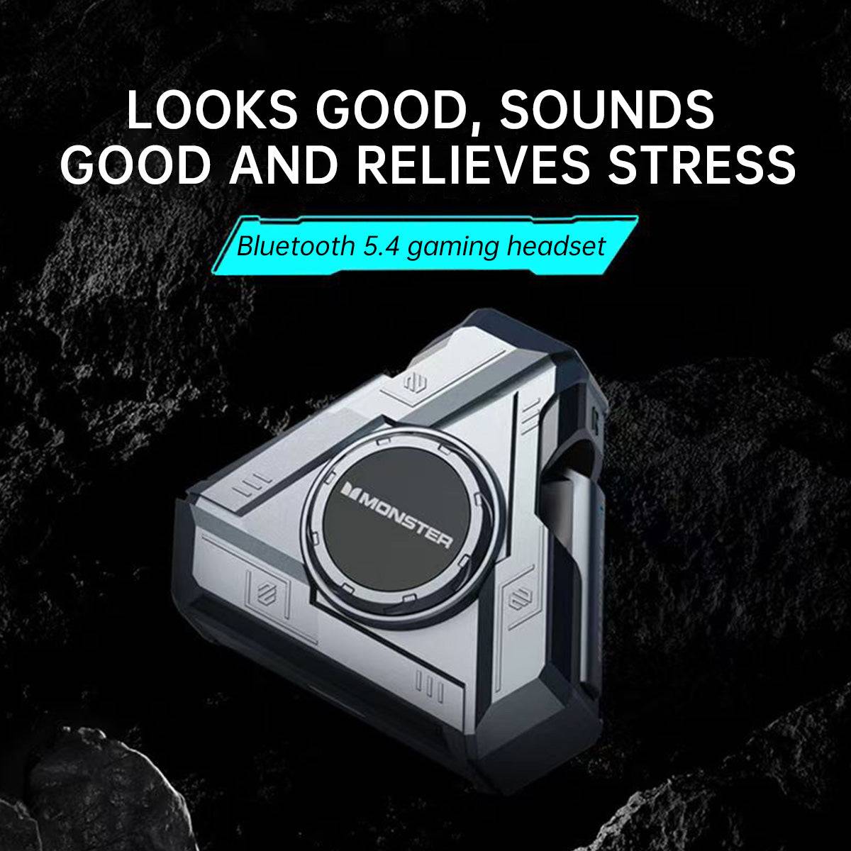MONSTER XKT22 Bluetooth 5.4 gaming headset with stylish design, delivering high-quality sound and stress relief.
