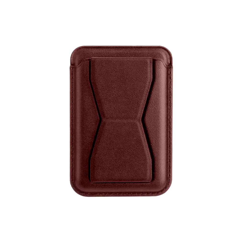 MRC047 Leather Phone Card Holder with Stand Ochre- Hugmie