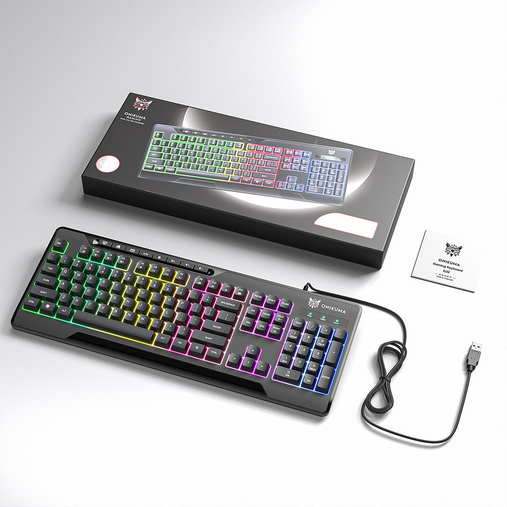 ONIKUMA G32 Wired Gaming Keyboard - Hugmie