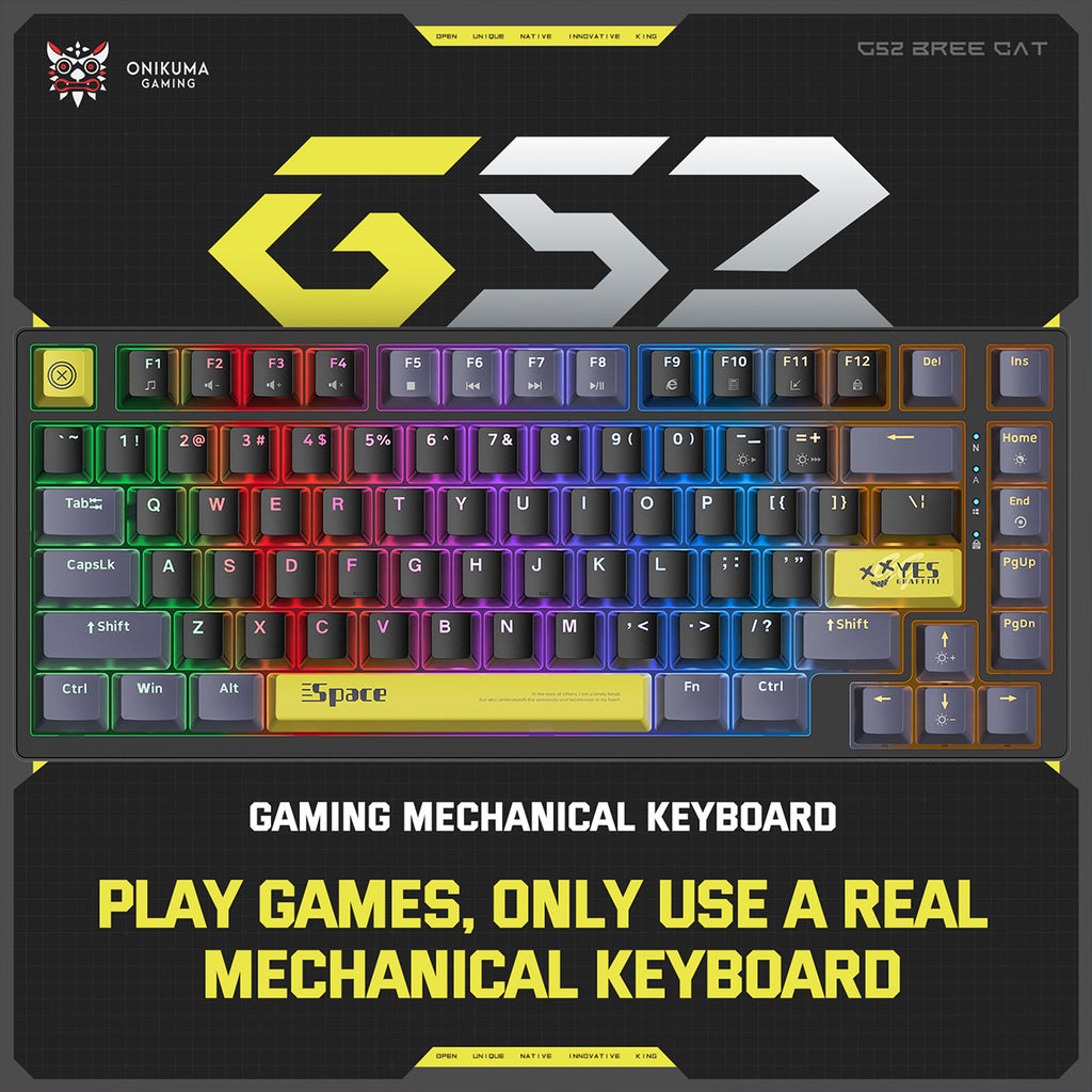 ONIKUMA G52 Wired Gaming Keyboard - Hugmie