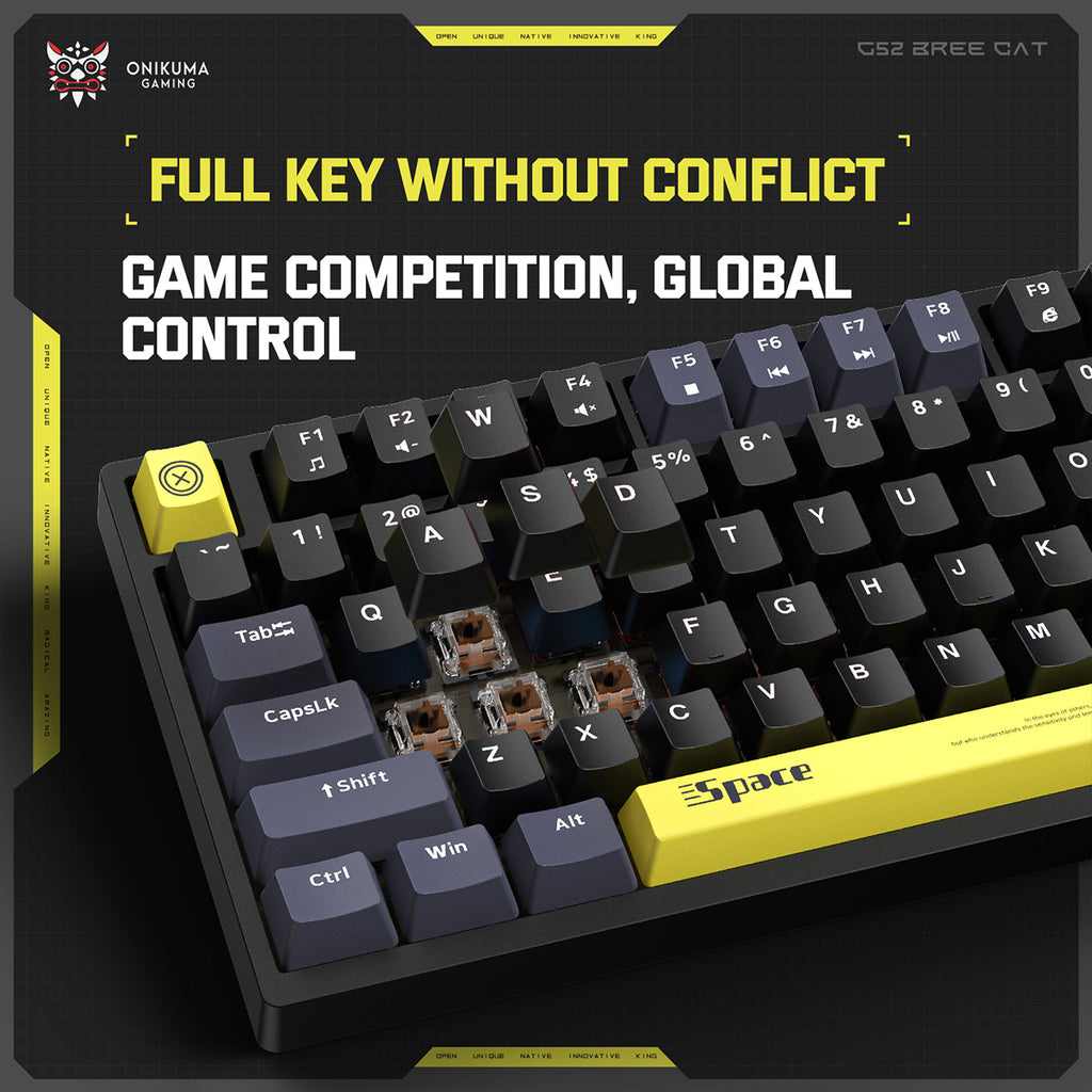 ONIKUMA G52 Wired Gaming Keyboard - Hugmie