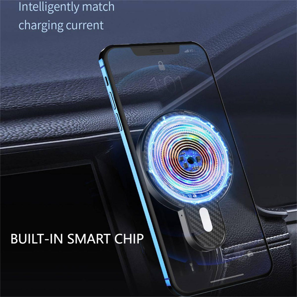 LDNIO MA20 15W Magnetic Wireless Charging Car Phone Holder - Hugmie