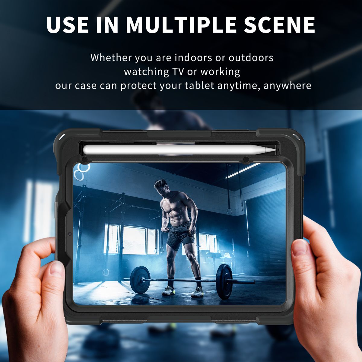 Versatile iPad Mini 6 case for indoor and outdoor use, providing full protection while watching TV, working, or gaming. Durable and stylish design.
