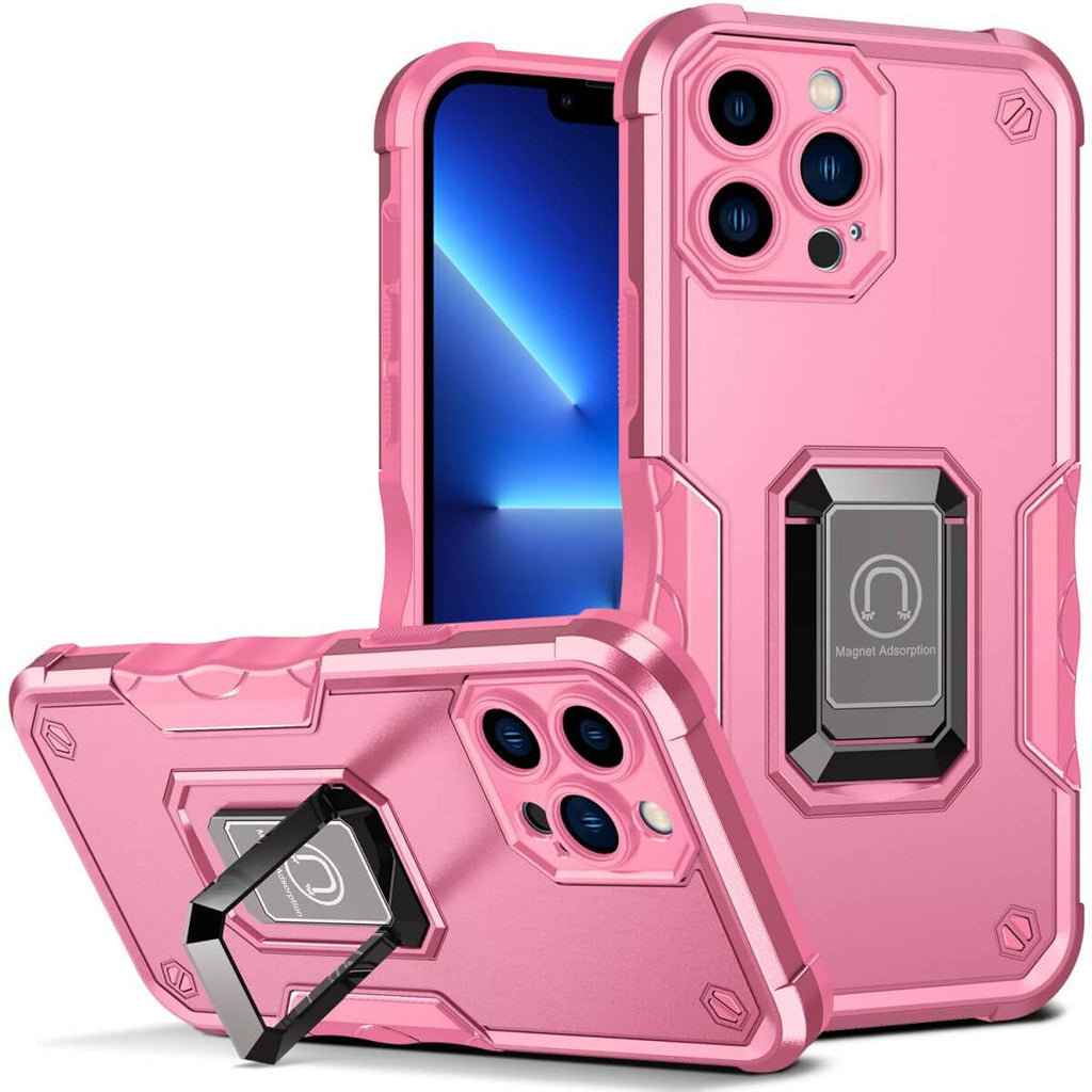 Pop Stand Series iPhone 15 Pro Magnetic Stand Phone Case Pink - Hugmie