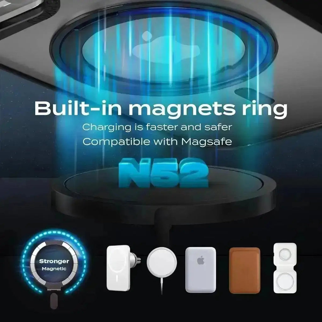 Premium Hybrid iPhone Magsafe Case with Magnetic Ring Holder