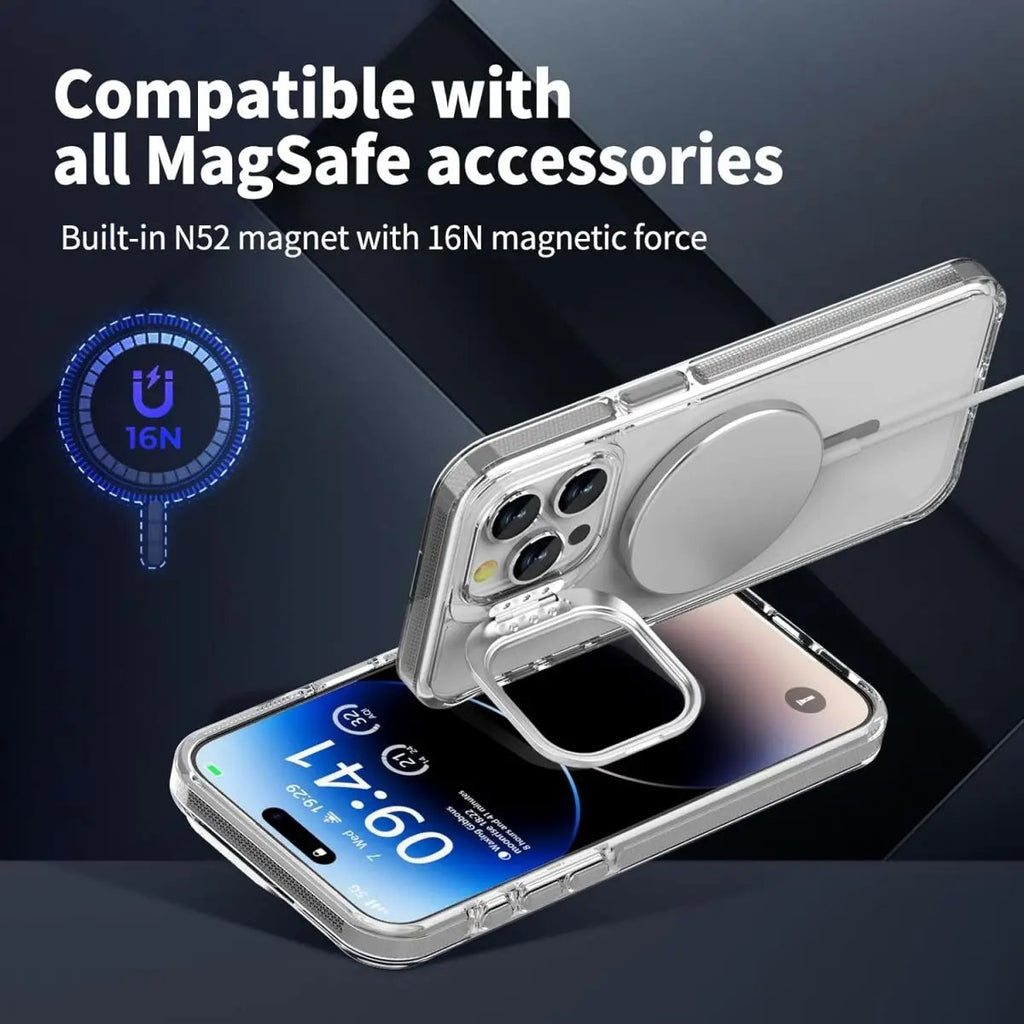 Rhino Guard iPhone Magsafe Magnetic Lens Stand Case - Hugmie