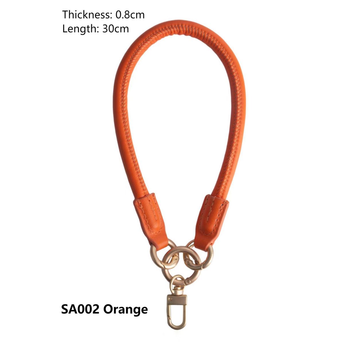 Leather Wrist Strap SA002 Orange - Hugmie