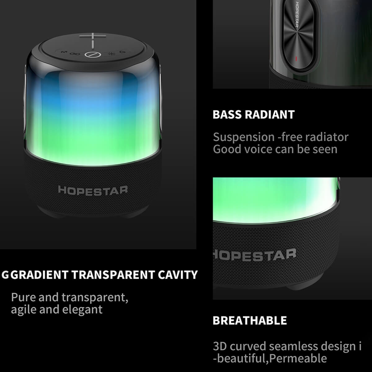 Hopestar SC-01 High Power 60W Bluetooth Speaker - hugmie