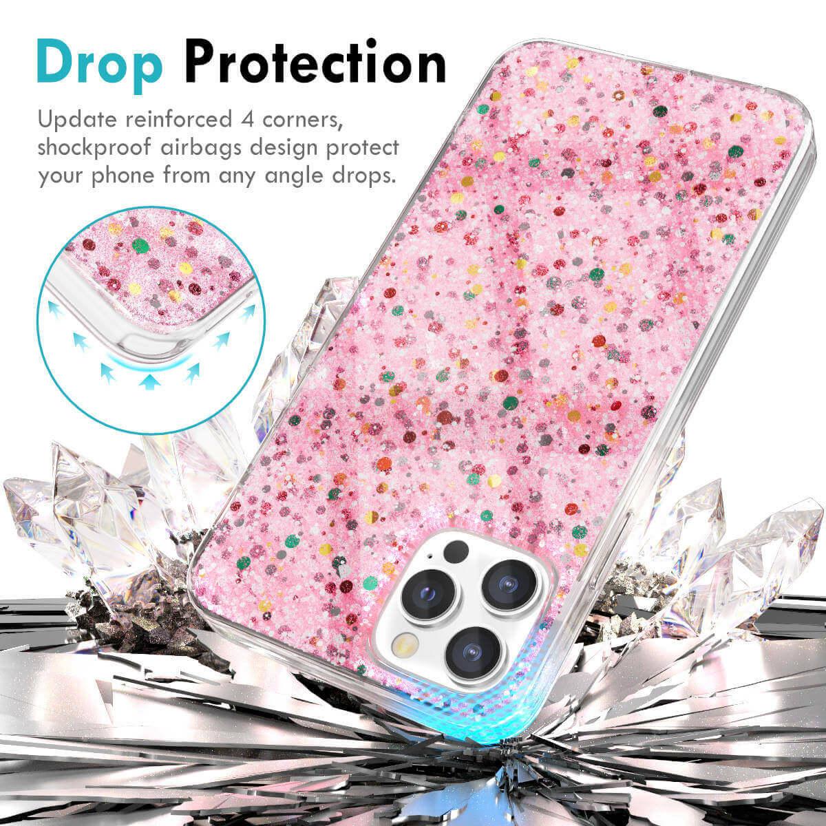 Starlight Series Glitter iPhone 11 Case-Pink-Hugmie