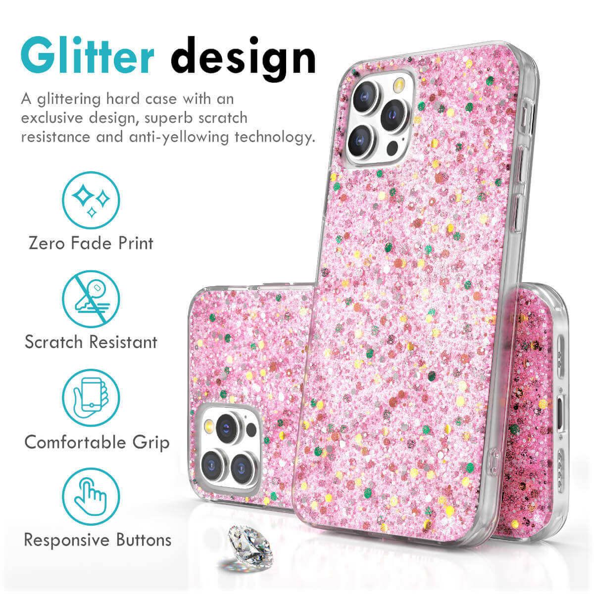 Starlight Series Glitter iPhone 11 Case-Pink-Hugmie