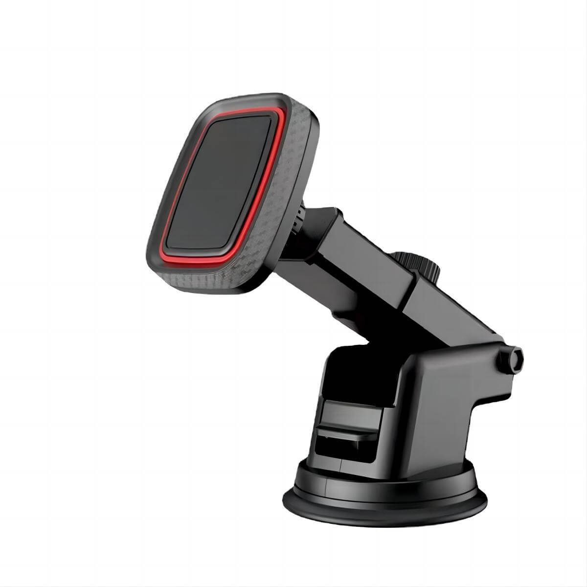 UN-22 Magnetic Car Phone Holder with strong suction cup and adjustable arm for secure dashboard mounting.
