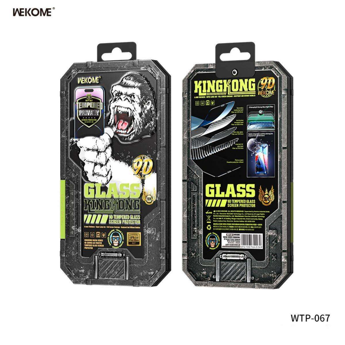 WEKOME 9D Gurved Privacy Tempered Glass Screen Protector WTP-067 - Hugmie