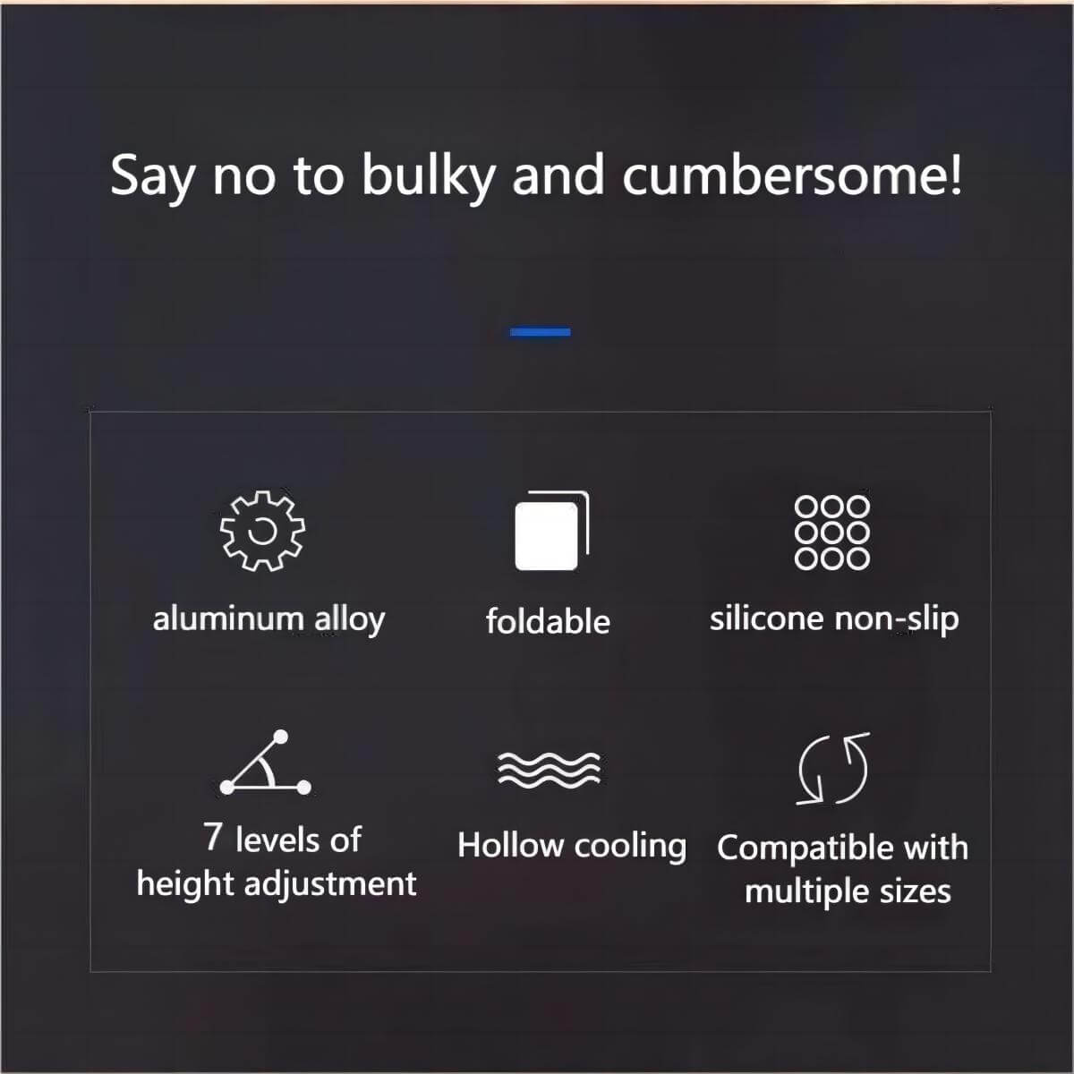 Z34 Laptop Stand features aluminum alloy, foldable design, and multiple height adjustments. Compatible with various laptop sizes.