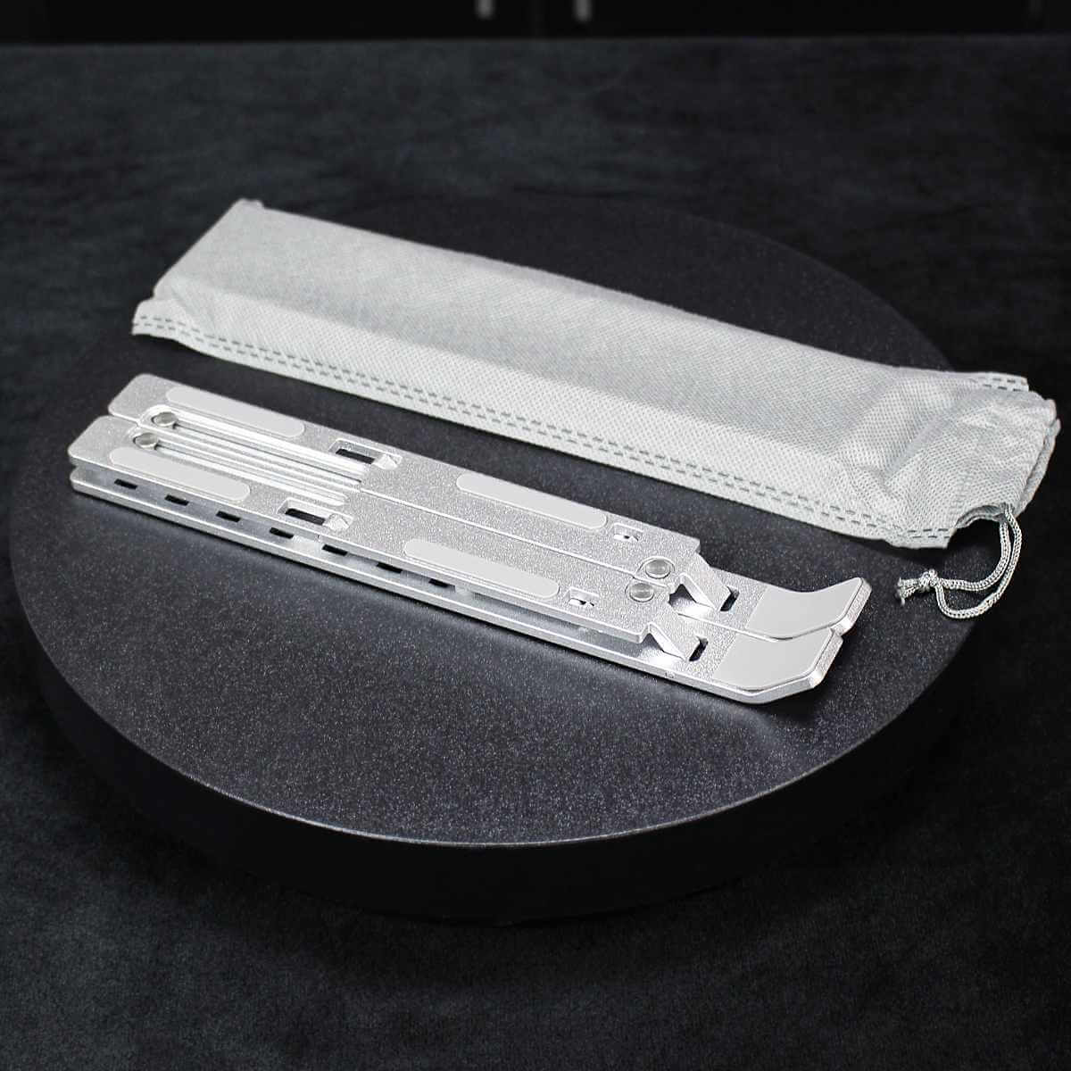 Z34 Portable Laptop Stand with carrying pouch. Convenient for travel and storage, ensuring protection and durability.